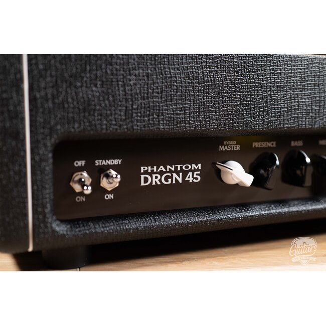 3rd Power Dragon Phantom DRGN 45 Amp Head – Black Faceplate &  White Piping