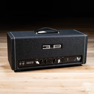 3rd Power Amplification 3rd Power Dragon Phantom DRGN 45 Amp Head – Black Faceplate &  White Piping