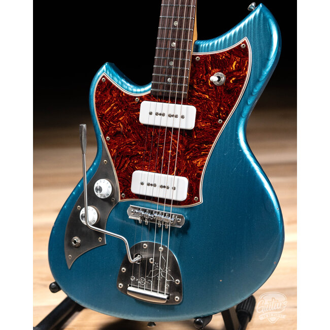 Novo Custom Serus J Left-Handed Guitar w/ Lollar P-90s – Lake Placid Blue