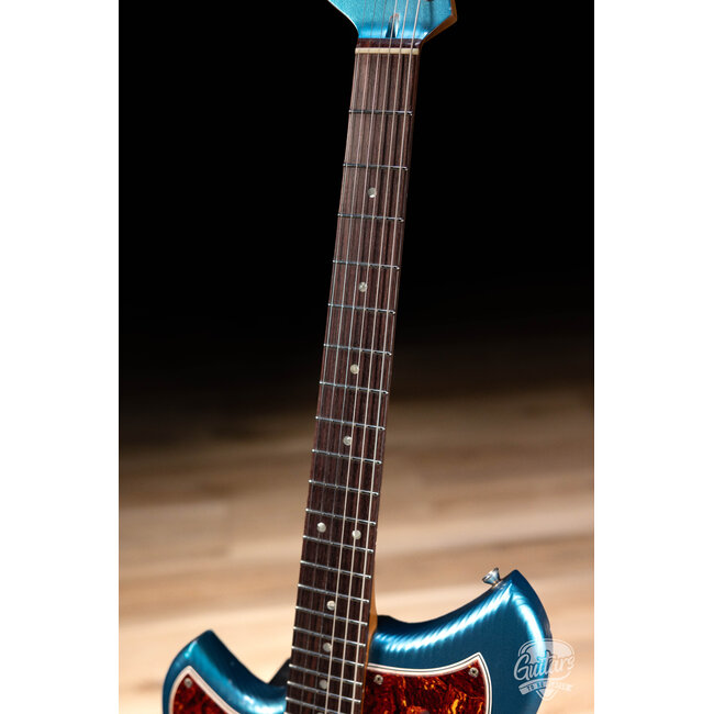 Novo Custom Serus J Left-Handed Guitar w/ Lollar P-90s – Lake Placid Blue