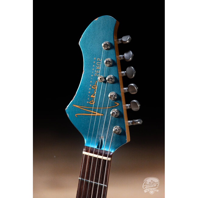 Novo Custom Serus J Left-Handed Guitar w/ Lollar P-90s – Lake Placid Blue