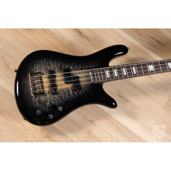 Spector Icon NS-2 Neck-Thru 4-String Bass w/ Gigbag – Black Stain