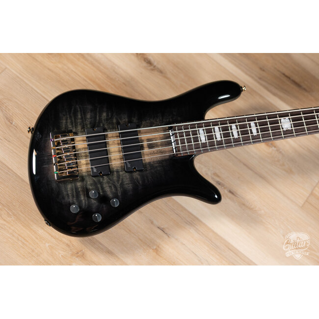 Spector Icon NS-5 Neck Through 5-String Bass w/ Gigbag – Black Stain