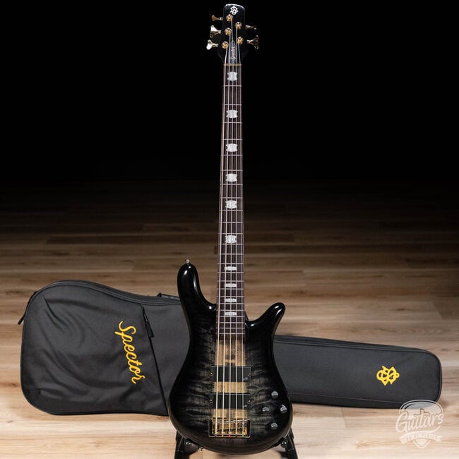 Spector Icon NS-5 Neck Through 5-String Bass w/ Gigbag – Black Stain