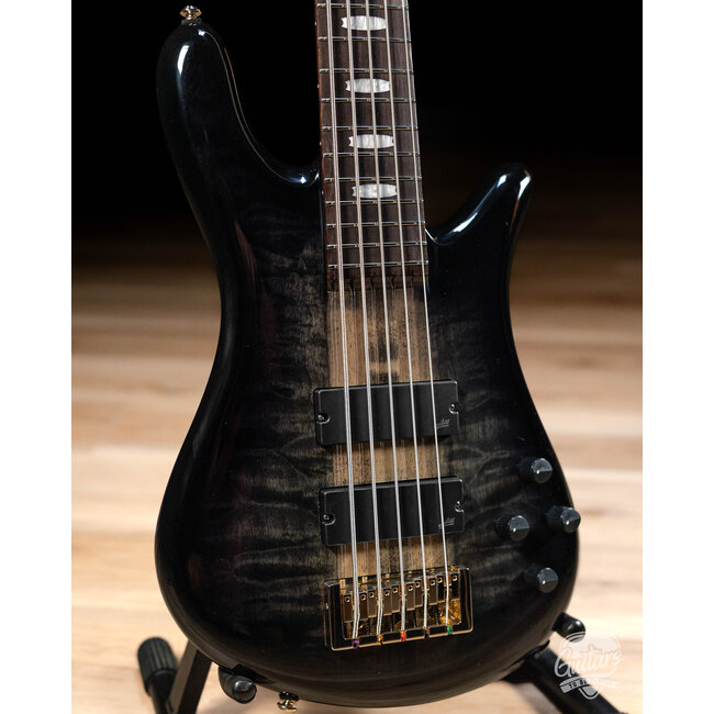Spector Icon NS-5 Neck Through 5-String Bass w/ Gigbag – Black Stain