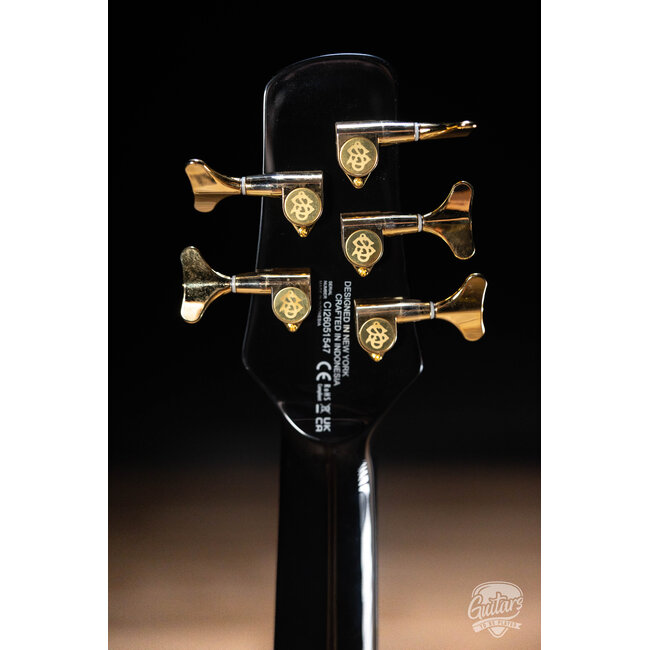 Spector Icon NS-5 Neck Through 5-String Bass w/ Gigbag – Black Stain