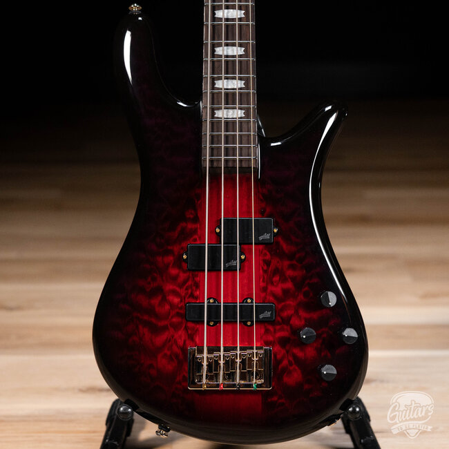 Spector Icon NS-2 Neck Through 4-String Bass w/ Gigbag – Purple Cherry