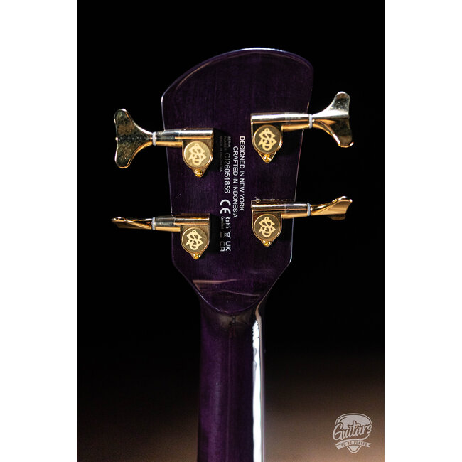 Spector Icon NS-2 Neck Through 4-String Bass w/ Gigbag – Purple Cherry