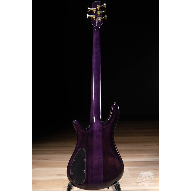 Spector Icon NS-5 Neck Through 5-String Bass w/ Gigbag – Purple Cherry