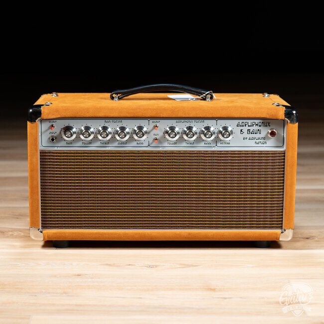 Amplified Nation Ampliphonix & Gain 50W Head w/ Independent Reverbs—Golden Brown