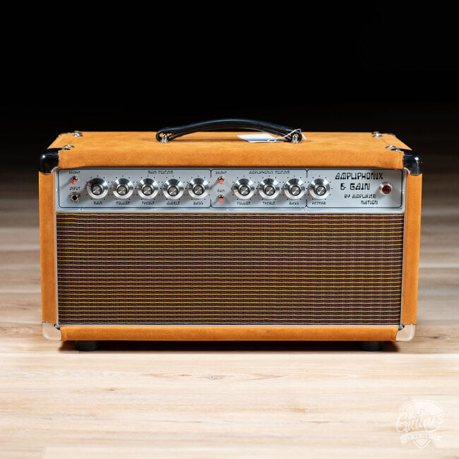 Amplified Nation Ampliphonix & Gain 50W Head w/ Independent Reverbs—Golden Brown