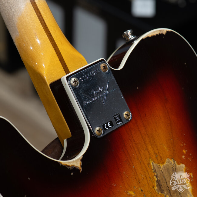 2024 Fender Custom Shop '59 Telecaster Custom Maple Neck Relic – Sunburst