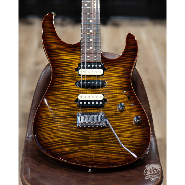 Used Suhr Modern Flame Maple Mahogany Guitar w/ Case – Bengal Burst