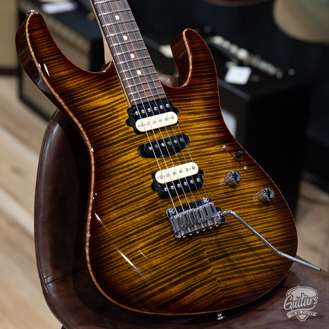 Used Suhr Modern Flame Maple Mahogany Guitar w/ Case – Bengal Burst