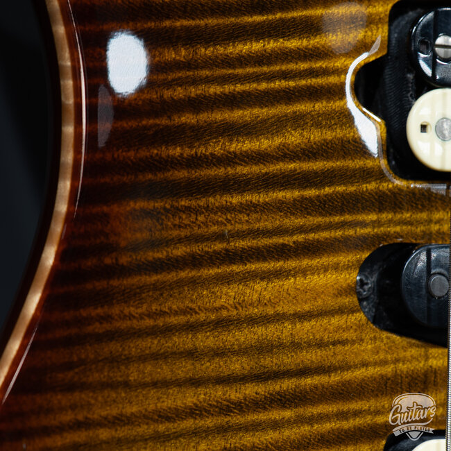 Used Suhr Modern Pro Series M7 Flame Maple Guitar w/ Case – Bengal Burst