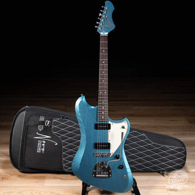 Novo Custom Voltur J Guitar w/ Lollar P-90s – Lake Placid Blue
