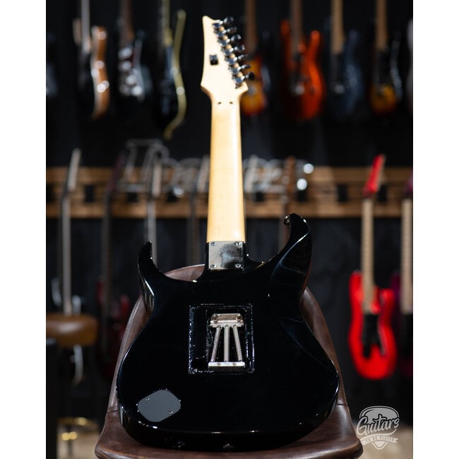 Used Ibanez UV7BK Universe 'Green Dot' 7 String Guitar w/ Case – Black