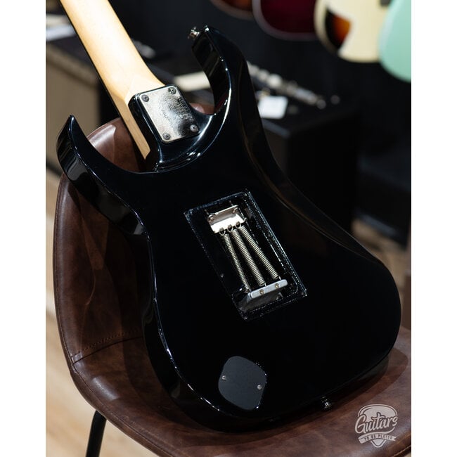 Used Ibanez UV7BK Universe 'Green Dot' 7 String Guitar w/ Case – Black