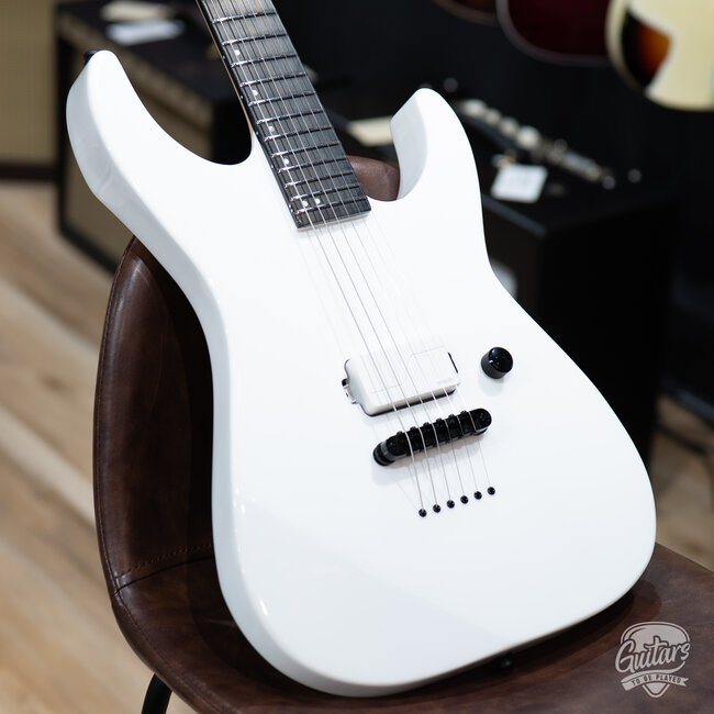 ESP E-II M-I NT Neck Thru Fishman Guitar w/ Case – Snow White (B-stock)