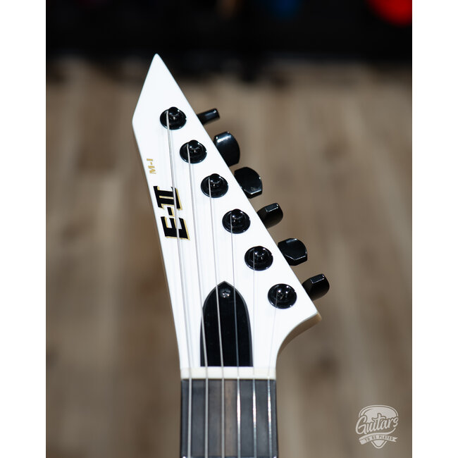 ESP E-II M-I NT Neck Thru Fishman Guitar w/ Case – Snow White (B-stock)