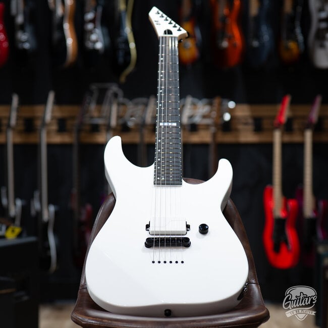 ESP E-II M-I NT Neck Thru Fishman Guitar w/ Case – Snow White (B-stock)