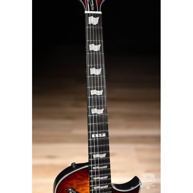 ESP E-II Eclipse Fishman Fluence Guitar w/ Case – Tiger Eye Sunburst