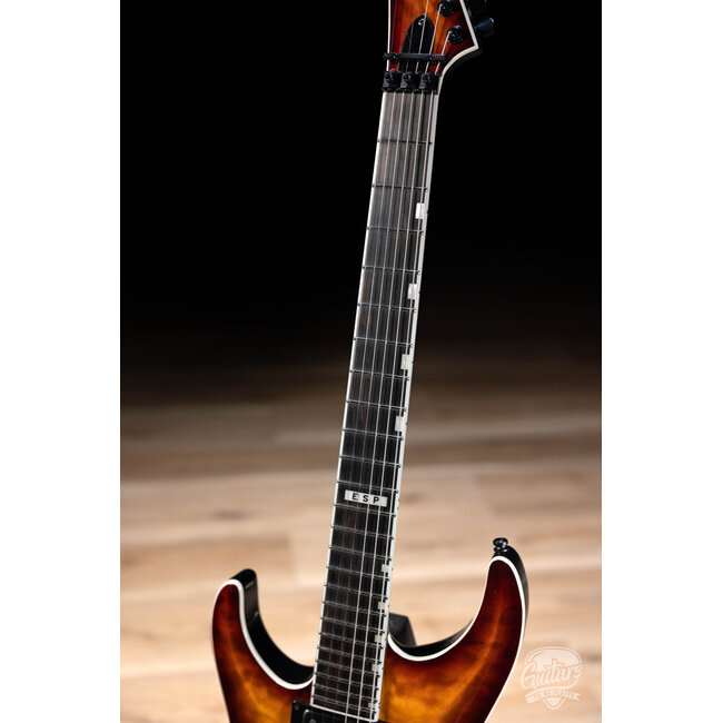 ESP E-II Horizon FR-II Left-Handed Guitar w/ Case – Tiger Eye Sunburst