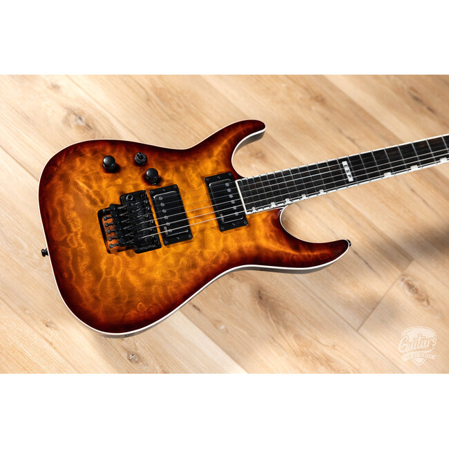 ESP E-II Horizon FR-II Left-Handed Guitar w/ Case – Tiger Eye Sunburst