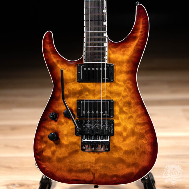 ESP E-II Horizon FR-II Left-Handed Guitar w/ Case – Tiger Eye Sunburst