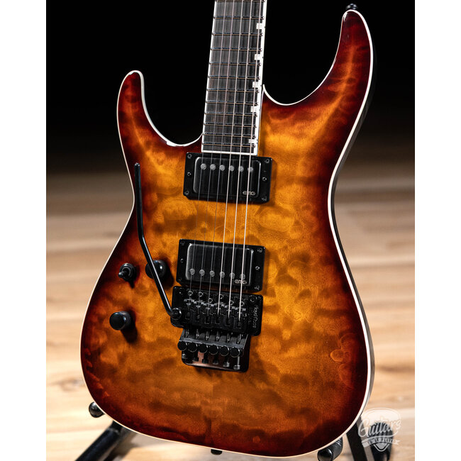 ESP E-II Horizon FR-II Left-Handed Guitar w/ Case – Tiger Eye Sunburst