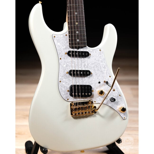 James Tyler Guitars JTG-MK1 S-Style Guitar w/ Case – White Pearl Metallic