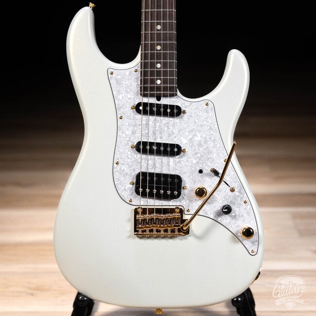 James Tyler Guitars JTG-MK1 S-Style Guitar w/ Case – White Pearl Metallic