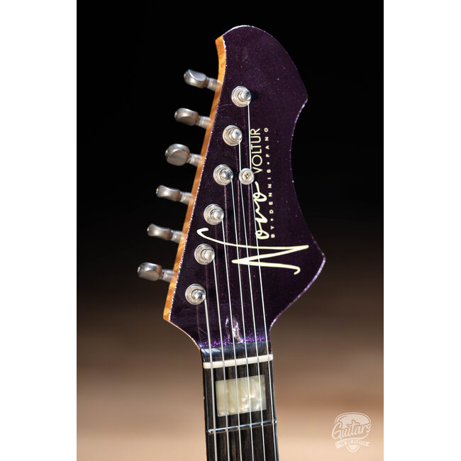 Novo Custom Voltur J Guitar w/ Lollar P-90s – Purple Stranger Sparkle