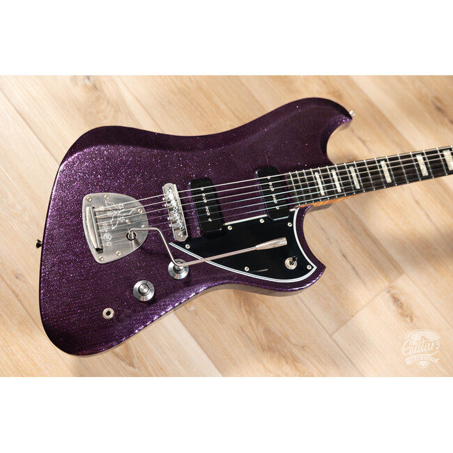 Novo Custom Voltur J Guitar w/ Lollar P-90s – Purple Stranger Sparkle