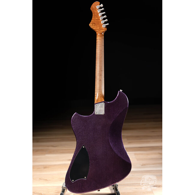 Novo Custom Voltur J Guitar w/ Lollar P-90s – Purple Stranger Sparkle