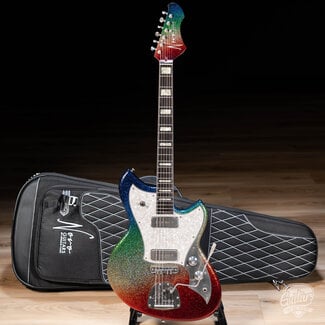 Novo Novo Dealer Limited Serus J Lollar P-90s w/ Ebony Fretboard – Dark Side Sparkle