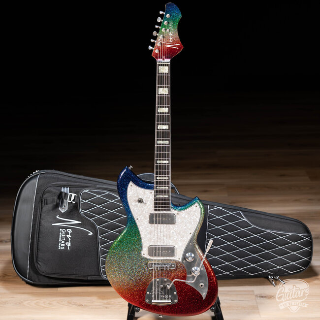 Novo Dealer Limited Serus J Lollar P-90s w/ Ebony Fretboard – Dark Side Sparkle