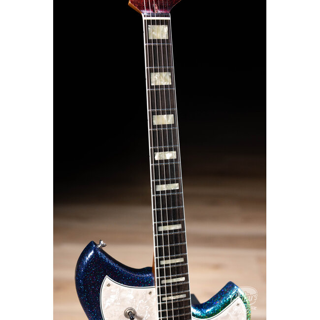 Novo Dealer Limited Serus J Lollar P-90s w/ Ebony Fretboard – Dark Side Sparkle
