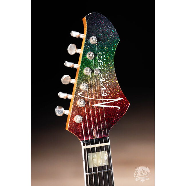 Novo Dealer Limited Serus J Lollar P-90s w/ Ebony Fretboard – Dark Side Sparkle