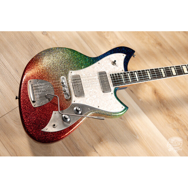 Novo Dealer Limited Serus J Lollar P-90s w/ Ebony Fretboard – Dark Side Sparkle
