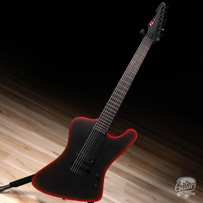 ESP LTD PHOENIX-7 BARITONE BLACK METAL – BLACK RED BURST SATIN
