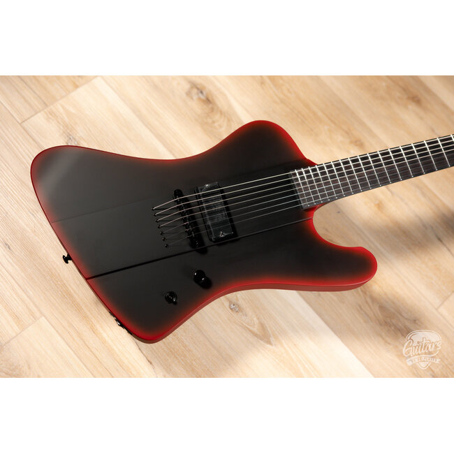 ESP LTD PHOENIX-7 BARITONE BLACK METAL – BLACK RED BURST SATIN