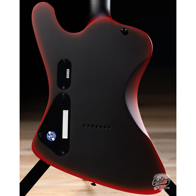 ESP LTD PHOENIX-7 BARITONE BLACK METAL – BLACK RED BURST SATIN