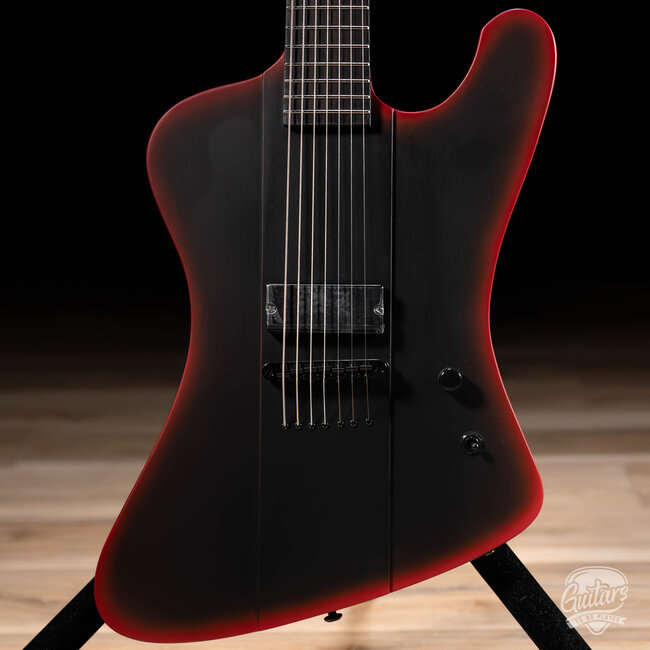 ESP LTD PHOENIX-7 BARITONE BLACK METAL – BLACK RED BURST SATIN