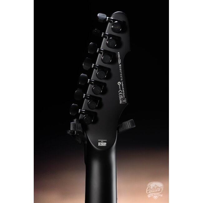 ESP LTD PHOENIX-7 BARITONE BLACK METAL – BLACK RED BURST SATIN