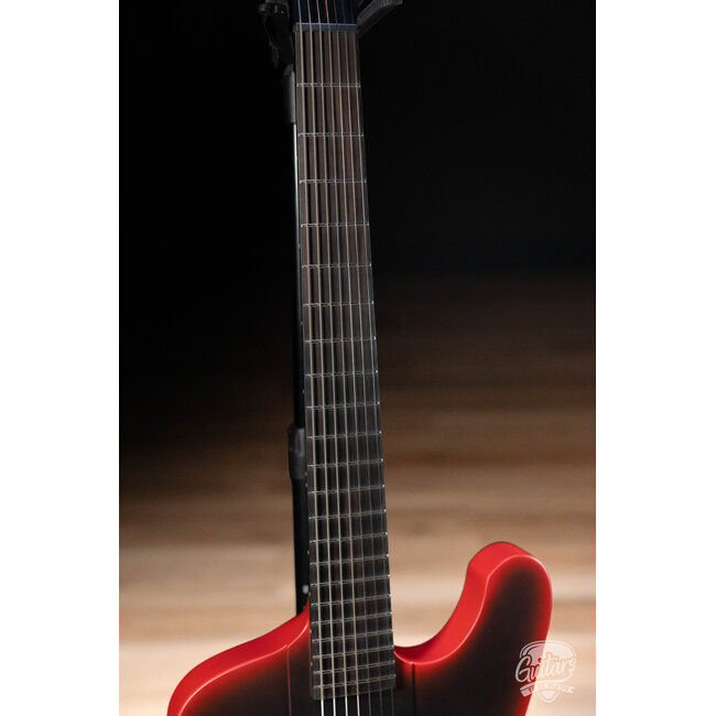 ESP LTD PHOENIX-7 BARITONE BLACK METAL – BLACK RED BURST SATIN