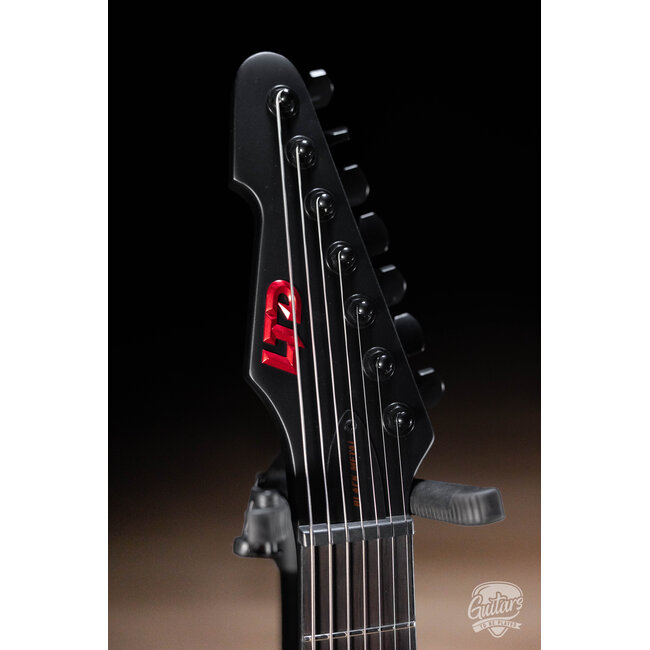 ESP LTD PHOENIX-7 BARITONE BLACK METAL – BLACK RED BURST SATIN
