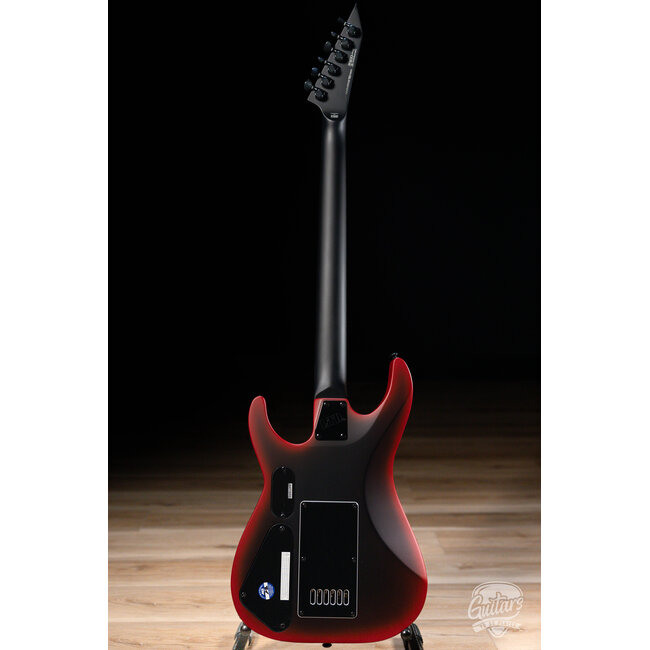 ESP LTD M-6 EVERTUNE 30"SCALE BLACK METAL – BLACK RED BURST SATIN