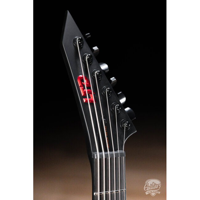 ESP LTD M-6 EVERTUNE 30"SCALE BLACK METAL – BLACK RED BURST SATIN