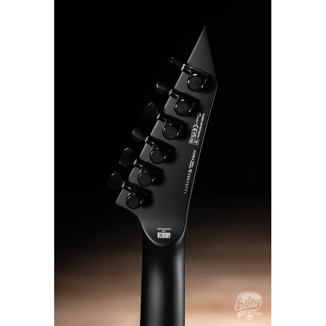 ESP LTD M-6 EVERTUNE 30"SCALE BLACK METAL – BLACK RED BURST SATIN